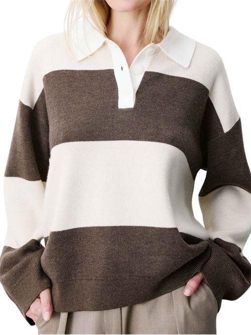 Polo in filo a righe Grace & Mila | FW2617055SABLE